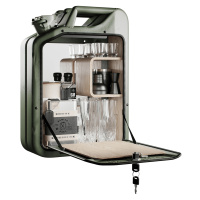 Minibar / kanistr - Bar Cabinet, Army Green, 6 variant - Danish Fuel Varianta: Walnut