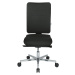 eurokraft pro Kancelářská otočná židle V3, čalouněné opěradlo, černá / černá