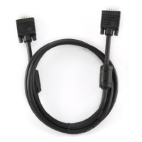 Kabel CABLEXPERT CC-PPVGA-5M-B přípojný k mon  15M/15M VGA   5m stíněný extra, ferrit BLACK