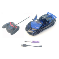 Alltoys RC Auto 1 : 14 závodní auto 28 cm dobíjecí černo - modré