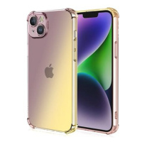 TopQ Kryt iPhone 13 Shock duhový purpurovo-žlutý 109770