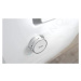 GEBERIT Duofix Modul pro závěsné WC s tlačítkem Sigma01, lesklý chrom + Tece One sprchovací toal
