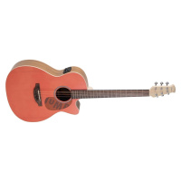 Applause Jump OM Cutaway Electro Peach