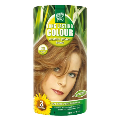 HENNAPLUS Přírodní barva na vlasy SYTĚ ZLATÁ BLOND 7.3, 100 ml