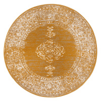 Hanse Home Collection koberce Kusový koberec Gloria 105518 Mustard kruh - 160x160 (průměr) kruh 