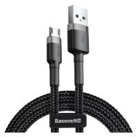 Kabel Baseus Cafule Micro USB cable 2.4A 1m (Gray + Black) (6953156280335)