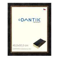 DANTIK rámeček 40 × 50, CARRARA hnědočerný plexi čiré