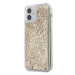 Guess GUHCP12SLG4GSLG hybrid silikonové pouzdro iPhone 12 Mini 5.4" gold Liquid Glitter 4G