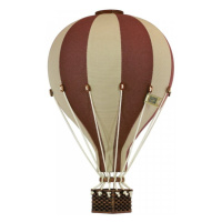 Super balloon Dekorační horkovzdušný balón – hnědá/krémová - L-50cm x 30cm