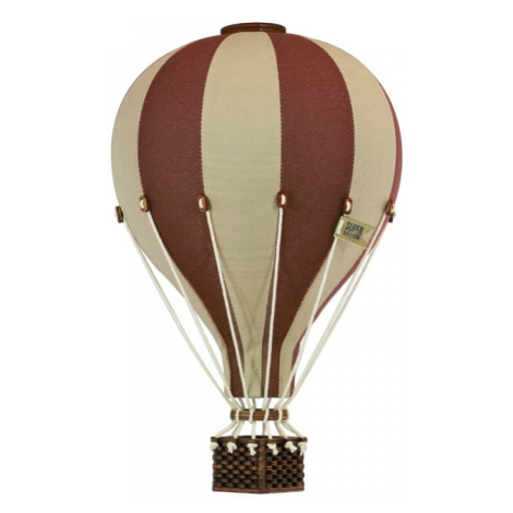 Super balloon Dekorační horkovzdušný balón &#8211; hnědá/krémová - L-50cm x 30cm