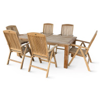 Zahradní nábytek America teak set 1+6