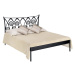 Kovová postel Ronda kanape Rozměr: 160x200 cm, barva kovu: 3A červená zlatá pat.
