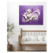 Obrazy na stěnu - Abstrakt - bílé květy Rozměr: 40x50 cm, Rámování: vypnuté plátno na rám