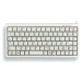 CHERRY klávesnice G84-4100 COMPACT KEYBOARD, lehká, USB, EU, bílá