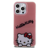 Zadní kryt Hello Kitty IML Daydreaming Logo pro Apple iPhone 15 Pro Max, růžová