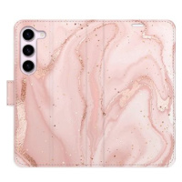 iSaprio flip pouzdro RoseGold Marble pro Samsung Galaxy S23 5G