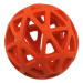 Děrovaný míček Dog Fantasy oranžový 7cm