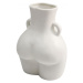 KARE Design Bílá keramická váza Donna 22cm