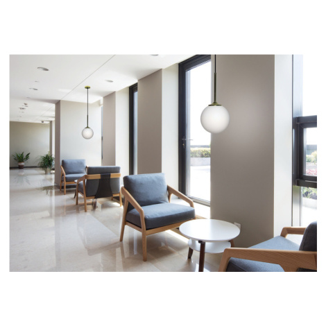 Závěsná lampa zlatá/bílá koule 15cm Glasgow Ledea CANDELLUX