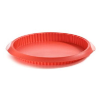 LEKUE Silikonová zapékací forma na quiche Lékué Quiche 28 cm | červená