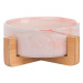 Vsepropejska Odelie mramorová keramická miska pro psa či kočku Barva: Růžová, Rozměr (cm): 12