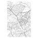 Mapa Nairobi white, POSTERS, (26.7 x 40 cm)