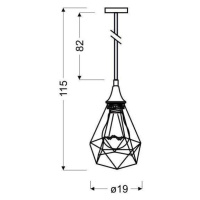 Závěsná lampa GRAF Candellux 3