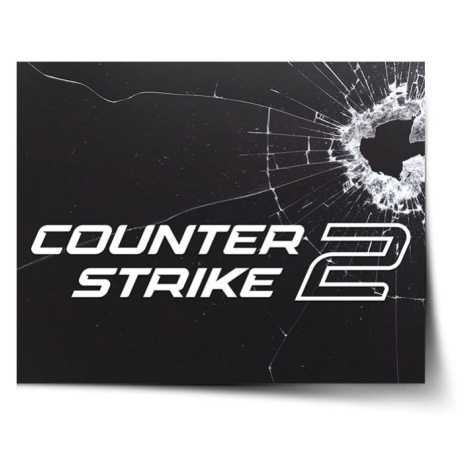 Sablio Plakát Counter Strike 2 Průstřel - 60x40 cm