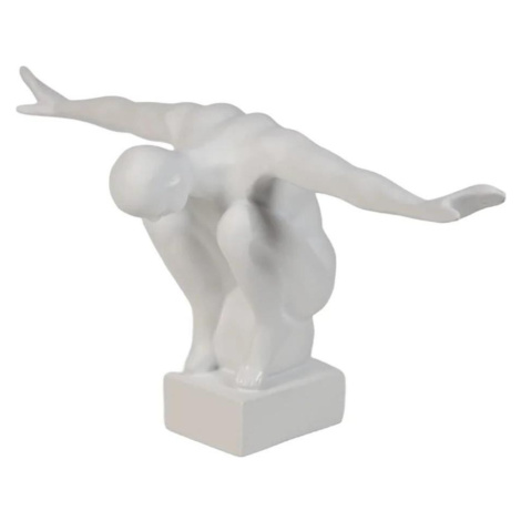 Estilo Home Stolní dekorace 19,5x16x38,5 cm pryskyřice/bílá 5905623250441