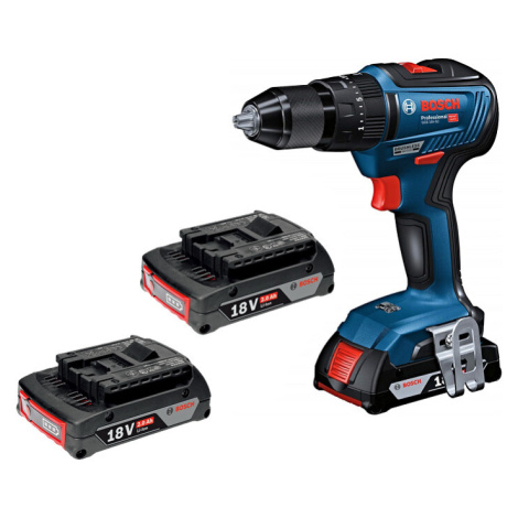 BOSCH GSB 18V-50 (3x2Ah) 18V bezuhlíková aku příklepová vrtačka