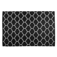 Oboustranný černo-bílý venkovní koberec 140x200 cm ALADANA, 142377