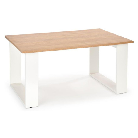 Konferenční stolek Libra dub zlatá/bílá BAUMAX