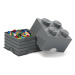 LEGO® úložný box 4 - tmavě šedá 250 x 250 x 180 mm