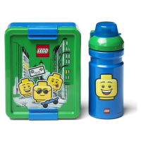 LEGO® Iconic Boy svačinový set láhev a box modrá a zelená