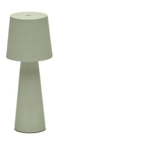 LED stmívatelná stolní lampa v mentolové barvě s kovovým stínidlem (výška 25 cm) Arenys – Kave H Kave Home