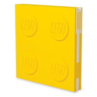 LEGO Zápisník s gelovým perem jako klipem - žlutý