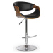 Halmar Barová židle H100 - ořech/černá