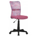 Tempo Kondela Dětská otočná židle GOFY, růžová/vzor/černá + kupón KONDELA10 na okamžitou slevu 3