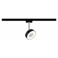 PAULMANN URail LED-spot Circle 5W černá mat 2700K kov/umělá hmota stmívatelné 969.15
