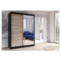 IDZ Šatní skříň Vista (150 cm) Barva dřeva: Černá + Sonoma