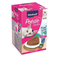 Vitakraft Cat mokré krmivo Poésie Création Multipack ryba, zvěřina 6 × 85g