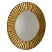 Sapho PRIDE kulaté zrcadlo v dřevěném rámu ø 90cm, bronz