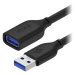 AlzaPower Core USB-A (M) to USB-A (F) 3.0 1m černý