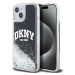 Pouzdro DKNY Liquid Glitter Arch Logo zadní kryt Apple iPhone 11 Black