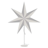 EMOS Svícen na žárovku E14 s papírovou hvězdou bílý, 67x45 cm, vnitřní DCAZ06