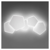 Selène LED nástěnné světlo Pleiadi bílé, pět zdrojů