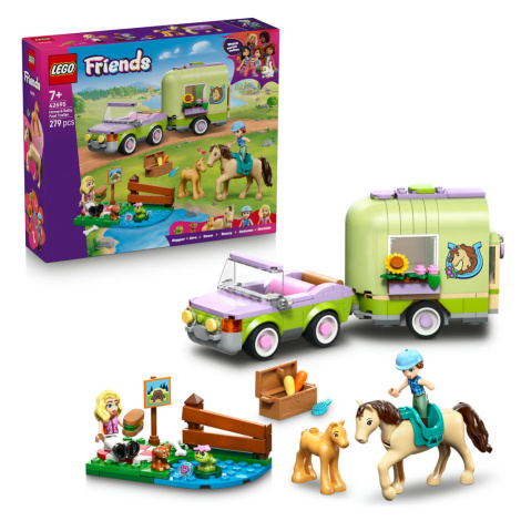 LEGO LEGO® Friends 42695 Přívěs s koněm a hříbětem