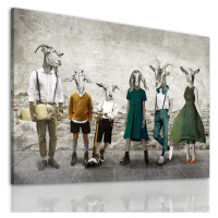 Obraz na plátně BIG GOATS FAMILY B různé rozměry Ludesign ludesign obrazy: 80x60 cm