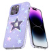 Kingxbar Heart Star Series silikonové pouzdro na iPhone 14 PLUS 6.7" Purple star