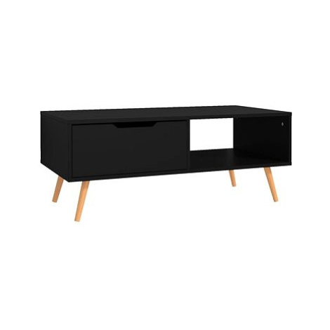 SHUMEE Konferenční stolek černý 100 × 49,5 × 43 cm dřevotříska, 326787